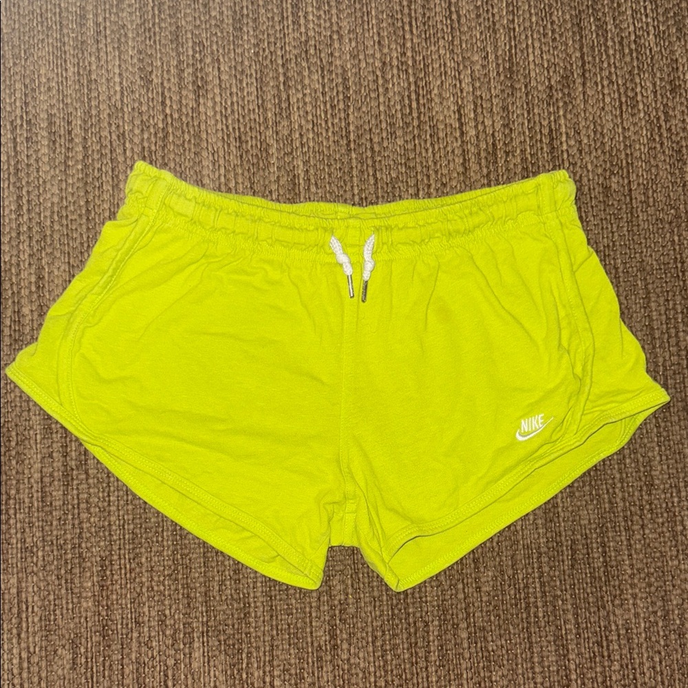 Nike Women's Bright Yellow Athletic Shorts
